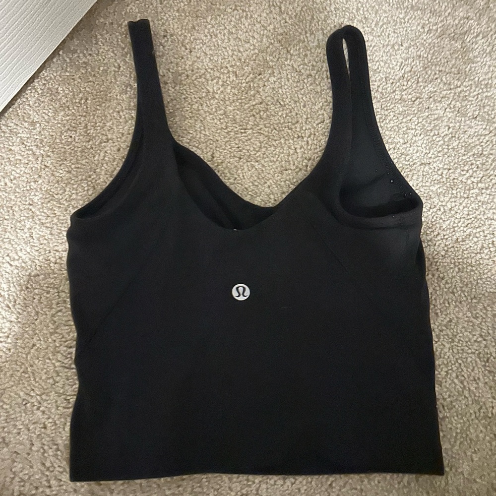 lululemon align tank top size: 0 color: black